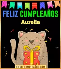 GIF Feliz Cumpleaños Aurelia